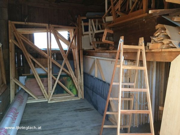 Aufbau Theaterbühne